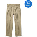 - Big Men's Wrinkle-Resistant Pleat-Front Khaki Pa