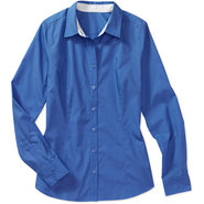 Career Essentials Women's Long-Sleeve Button-Down 