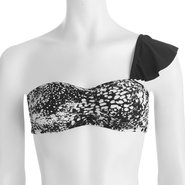Women's Asymmetrical Bandeau Bikini Top