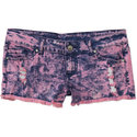 Juniors Ice-Wash Shorts with Belt