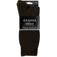 Men's Cotton Textured Crew Socks - 3 pairs