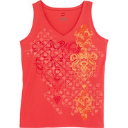 Women's Printed S/S V-neck Tank
