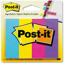 Post-it Flags Page Markers, Four Pads of 50 Strips