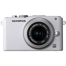 PEN E-PL3 White 12.3MP Digital Camera, Silver 4-42