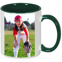 Dark Green Coffee Photo Mug 11 oz