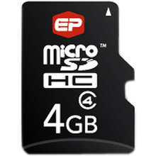 EP 4GB Micro Secure Digital Card Class 4 (microSD)