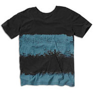 Mr. Big Printed S/S V-Neck Knit - Mens - Black