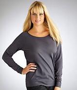 Raw Edge Long Sleeve Raglan T-Shirt