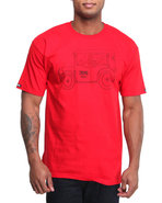 Men Crooks Mafia Tee Red X-Large