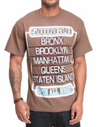 5Ive Jungle Men Neon Tee Brown Medium