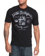 Men S/S Denim Twill Shirt Black X-Large