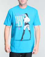 Men Pimp Your Pen Tee Blue Large