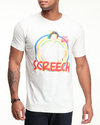 Men Screech Tee White Small