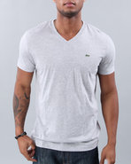 Men S/S Pima Jersey V-Neck Tee Grey Xx-Large