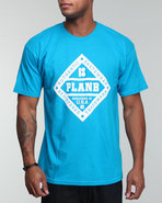 Men Bases Tee Blue Small