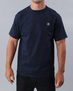 Men Champion Jersey Tee Navy Small