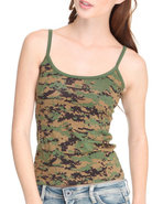 Women Rothco Woodland Digital Camo Tank Top Camo L