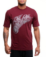 Men S/S Wing Tee Maroon Large
