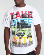 Men Take Over Tee White X-Large