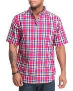 Men Ossabow S/S Plaid Shirt Large