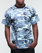 Drj Army/Navy Shop Men Sky Blue Camo Tee Blue X-La