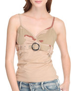 Women Rothco Belted Desert Camo Tank Top Camo Medi