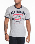 Men Stars Stripes Tee Grey Xx-Large