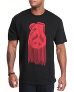 Men Peace Drip Tee Black X-Large