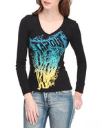 Tapout Women Thermal Tee Black Medium