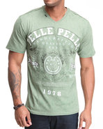 Men 78 S/S V-Neck Tee Green Large