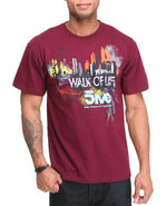 5Ive Jungle Men Skyline Tee Maroon Large