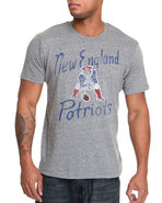 Men New England Patriots Gameday Triblend Tee Grey