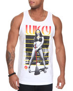 Men Derick G Wifey Tank White X-Large