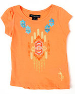 Girls Aztec Tee (2T-4T) Orange 4T