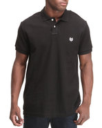 Men Solid Custom Fit Polo Shirt Black Medium