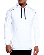 Men Solid Jersey Pullover Shirt White Xx-Large