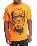 Men Die Fast Tee Orange Medium