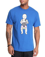 Men Big Baby Tee Blue Large