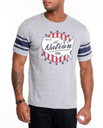 Men All Nation Tee Grey Xx-Large