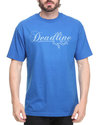 Men Deadline Script Logo Tee Blue Xx-Large