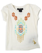 Girls Aztec Tee (2T-4T) Cream 2T