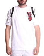Men Double Patch Tee White X-Large