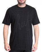 Huf Sf Men Tonal Script Tee Black X-Large