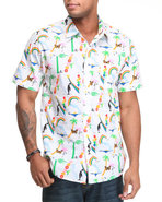 Men Saved! S/S Button-Down White X-Large