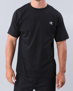 Men Champion Jersey Tee Black Small