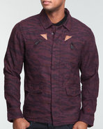 Blvck Scvle Men Oro Button Up Red Xx-Large