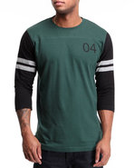Men Malto 3/4 Sleeve Football Jersey Tee Green X-L