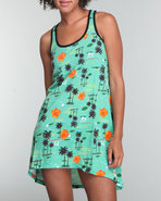 Women Ladies Knit Dress Green X-Small