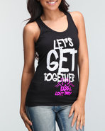 Women Suan Let's Get Together Racerback Tank Black