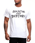 Men Skate And Destroy Tee White X-Large